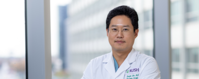 Sungho Lim, MD in hospital hallway.