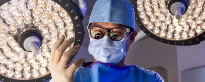 Sungho Lim, MD in surgery preparation for CVT.