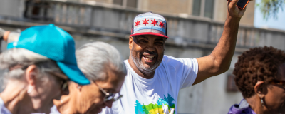 Participant at the rush  walk for wellness event