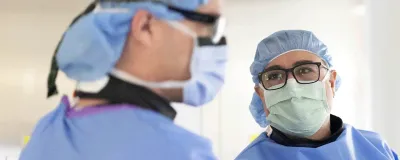 Bulent Arslan, MD, performing procedure