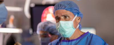 Dr. Byrne in an operating room