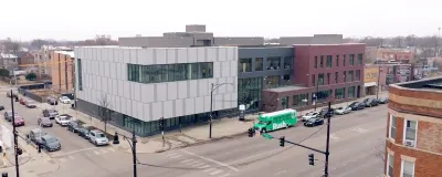 Aerial view of the Sankofa Wellness Center building