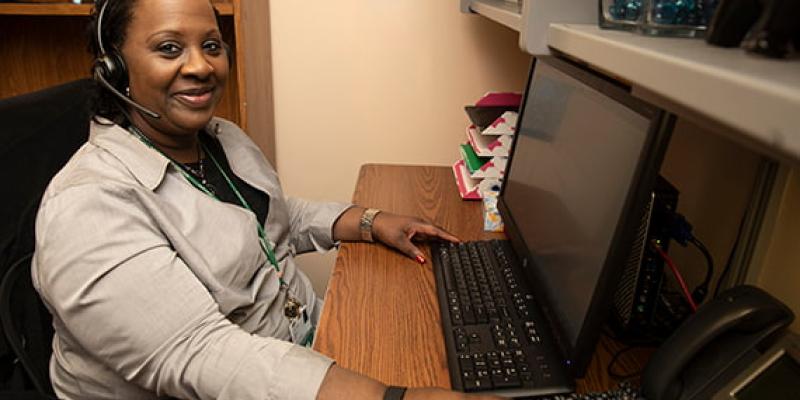 Ambulatory nurse LaShon is a person with a disability who works at Rush University Medical Center